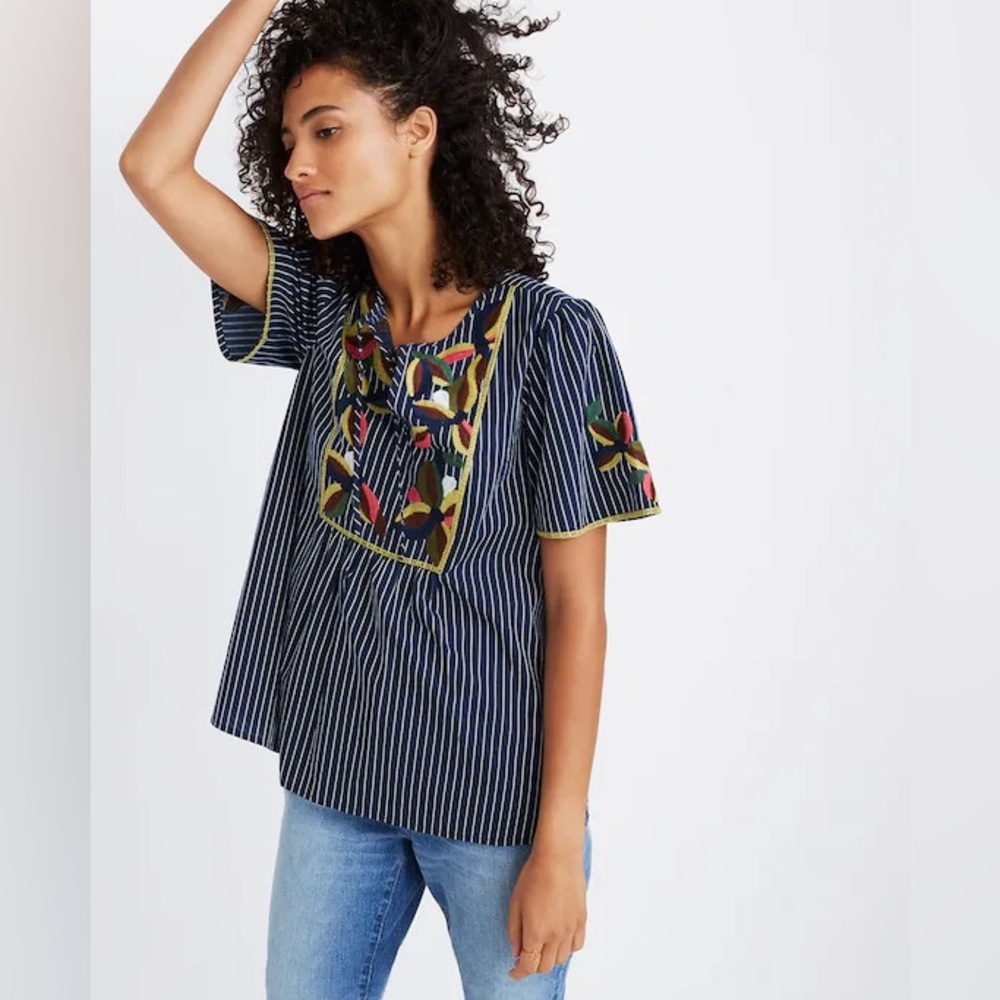 MADEWELL Embroidered Fable Top